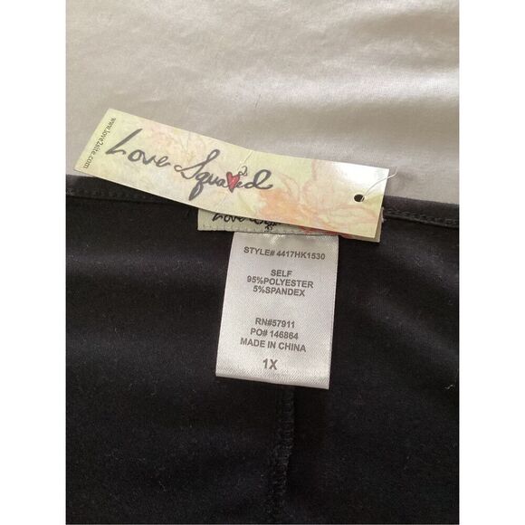 Love Squared Plus Sized Black Grommet Lace - Up Dress Size: 1X - Picture 6 of 8